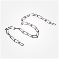 Цепь с карабинами 1 м хром 10300 цепь длиной 1 метр с  2 карабинами хром, арт. 73023 00000073023