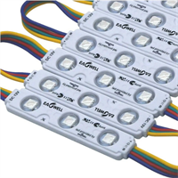 Светодиодный модуль линза 3 SMD 5050 0,72Вт RGB 1603