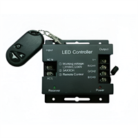 Контроллер (одноцветный) 220V 1200W с RF пультом (кнопка) 6503