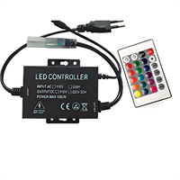 Контроллер RGB 220V 1440W с ИК пультом (24 кнопки) 6505