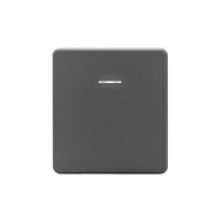 Выключатель ROUND 1 кл с подсветкой 10А с/у титан KRANZ KR-78-0713-2