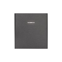 Выключатель STRONG 1 кл проходной (переключатель) с подсветкой 10А с/у графит KRANZ KR-78-0716-6