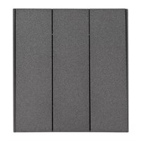 Выключатель STRONG 3 кл 10А с/у графит KRANZ KR-78-0707-6