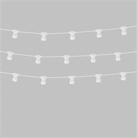 Гирлянда Белт-Лайт 2 жилы, 50м, шаг 40см, 125 патронов E27, IP65, белый плоский провод ПВХ PROconnect 331-264