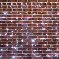 Гирлянда Занавес 2х6м 768 LED БЕЛЫЙ прозрачный ПВХ IP65 эффект мерцания 230В нужен блок 303-500-1 235-385