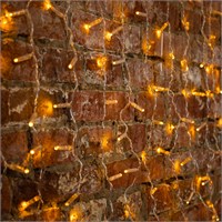 Гирлянда светодиодная Занавес 2x0,8м 160 LED ЖЕЛТЫЙ прозрачный ПВХ IP65 постоянное свечение 230В блок в комплекте NEON-NIGHT 235-101