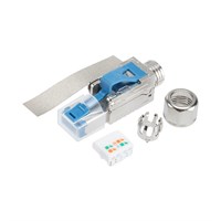 Разъем RJ-45(8P8C) полевой заделки под витую пару, FTP, CAT 6А (50 µ