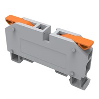 Клемма СМК 222-621D проходная 1-полюсная на DIN-рейку (1-6 мм²) серая (60 шт/уп) REXANT 07-5291