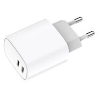 Сетевое зарядное устройство с двумя портами USB-C + USB-C, 20Вт REXANT 18-2210
