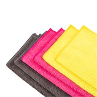 Микрофибра автомобильная, плотность  25х25см, 200 гр/м2, 6 шт. REXANT 80-0800