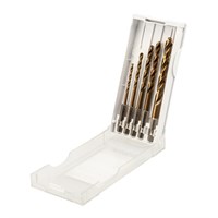 Набор сверл по металлу «Кобальт», 3-8 мм, Р6М5К5, шестигранный хвостовик, 5 шт. KRANZ KR-91-0634