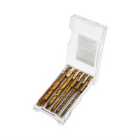 Набор сверл по стеклу и керамике, сухое сверление, 4-10 мм, 5 шт, пластиковый кейс KRANZ KR-91-0653