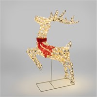 Светодиодная фигура бегущий Олень 88см, цвет свечения теплый белый, питание от трансформатора, IP44 NEON-NIGHT 501-375