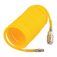 Шланг спиральный для компрессора, с быстросъемным соединением, 5м KRANZ KR-16-1171