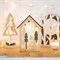 Деревянная фигурка с подсветкой Домик в лесу 19х6х26 см 504-024