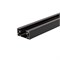 Шинопровод однофазный с кабельным вводом и заглушкой для трековых светильников 1м черный REXANT 612-002
