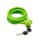 Замок тросовый взломостойкий для велосипедов и колясок с ключом 150см зеленый ЧЕТЫРЕ СЕЗОНА 79-0313