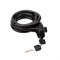 Замок тросовый взломостойкий для велосипедов и колясок с ключом 150см черный ЧЕТЫРЕ СЕЗОНА 79-0316