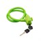 Замок тросовый взломостойкий для велосипедов и колясок с ключом 65см зеленый ЧЕТЫРЕ СЕЗОНА 79-0363
