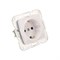 DEA Розетка 1-ая с/з з/ш с/у 16А мех. Бел KRANZ KR-78-0212