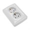 DEA Розетка 2-ая с/з с/у 16А Бел KRANZ KR-78-0218