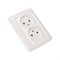 DEA Розетка 2-ая керамика б/з с/у 10А Бел KRANZ KR-78-0219