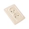 DEA Розетка 2-ая б/з с/у 10А Беж KRANZ KR-78-0247