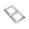 DEA Рамка 2-я горизонтальная Серебряный металлик KRANZ KR-78-0286