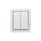Выключатель двухклавишный INDUSTRIAL IP54 о/у, белый KRANZ KR-78-0832