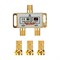 Делитель ТВх2 под F-разъем, 5-1000МГц, Gold (3 F-разъема в комплекте) REXANT 05-6101-1