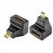 Переходник аудио/видео, (гнездо HDMI - штекер micro HDMI), угловой, 1 шт. REXANT 06-0177-A