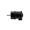 Вилка влагозащищенная угловая, с/з, 16А, IP44 каучук, черная REXANT 111-003