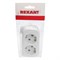 Колодка 2 гнезда с заземлением REXANT 11-8702