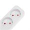 Удлинитель STANDARD 2 гнезда, 3м, 2х1,0мм², б/з, белый REXANT 13-4001