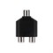 Переходник 1 гнездо RCA - 2 гнезда RCA REXANT 14-0422