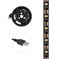 Лента светодиодная 5В, SMD2835, 4,8Вт/м, 60 LED/м, 3000K, 8мм, 1м, с USB коннектором, черная, IP65 LAMPER 141-386