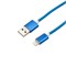 Кабель USB-A – Lightning для Apple, 2,4A 1м, в синей нейлоновой оплетке REXANT 18-7052