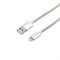 Кабель USB-A – Lightning для Apple, 2A, 1м, в матовой стальной оплетке REXANT 18-7057