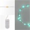 Гирлянда светодиодная Роса 2м, 20LED, БИРЮЗОВЫЙ, IP20, тонкий батарейный блок, 2хCR2032 в комплекте NEON-NIGHT 303-004