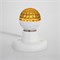 Лампа светодиодная, диаметр 50мм, E27, 9 LED, 1Вт, ЖЕЛТЫЙ, прозрачная колба, 230В NEON-NIGHT 405-211