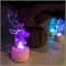 Фигура светодиодная на подставке Олень, RGB 501-042
