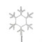 Фигура Снежинка, цвет ТЕПЛЫЙ БЕЛЫЙ, размер 30х28см 501-210