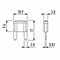 Предохранитель автомобильный Мини, 25А REXANT 80-7113