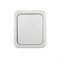 Переключатель проходной Mini OG IP54 о/у, белый KRANZ KR-78-0603