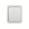 Переключатель проходной Mini OG IP54 о/у, белый KRANZ KR-78-0603