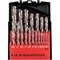 Набор сверл по металлу, 1-10мм (через 0,5мм), Р6М5, цилиндрический хвостовик, 19 шт. KRANZ KR-91-0635