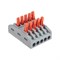 Клемма СМК 222-425 проходная 5 полюсов (0,08-4мм²), серая (30 шт/уп) REXANT 07-5245