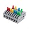 Клемма СМК 4х2 проходная разветвительная 4 полюса, с монтажной площадкой (1 ввод, 2 вывода на полюс) (20 шт/уп) REXANT 07-5247