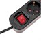 Удлинитель STANDARD 5 гнезд, 1,5м, 3х1,0мм², с/з, с выключателем, 2 USB, черный REXANT 13-4040