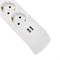 Фильтр сетевой 5 гнезд, 3м, 3х1,5мм², с автовыкл, 2 USB, белый KRANZ 13-4700